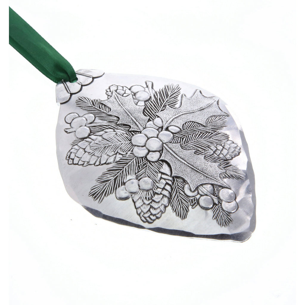 Holly Bulb Ornament
