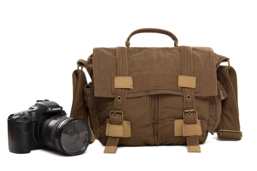 Flash Sale Canvas DSLR Camera Bag, Vintage Men's Message Bag, Professional SLR Camera Bag BBK-2