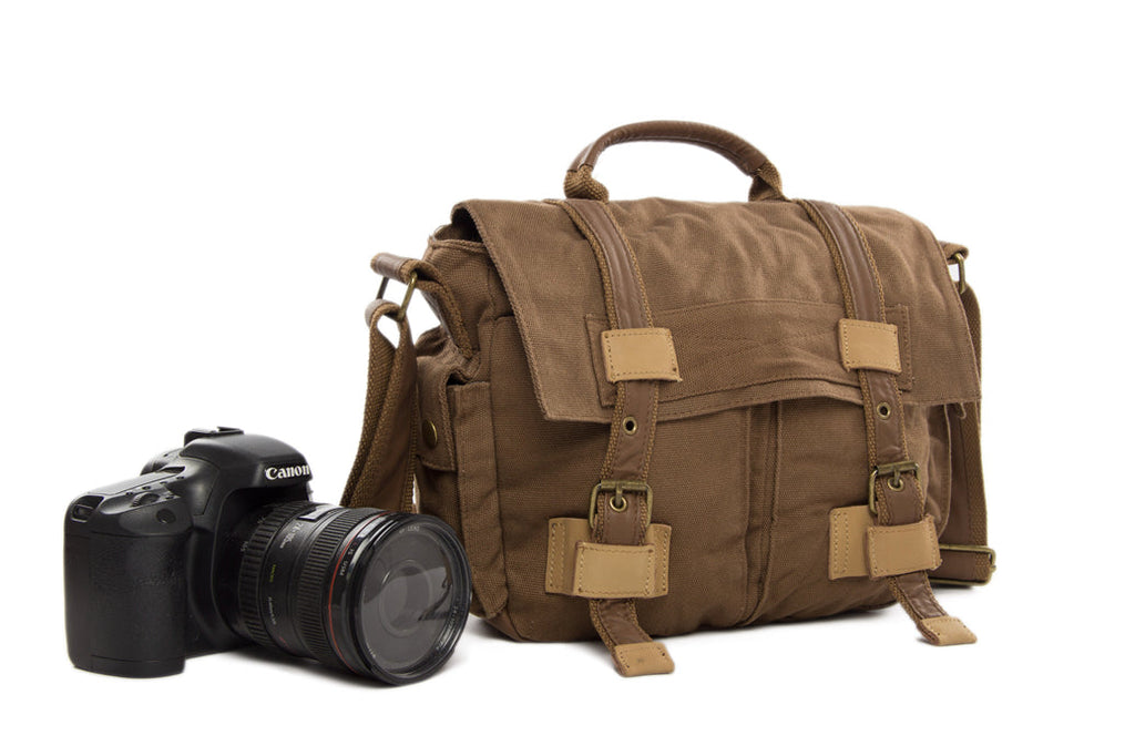 Flash Sale Canvas DSLR Camera Bag, Vintage Men's Message Bag, Professional SLR Camera Bag BBK-2
