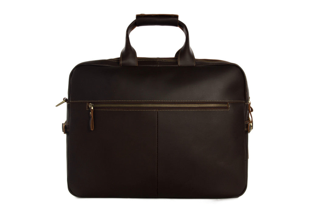 Flash Sale Handmade Full Grain Leather Briefcase, Leather Laptop Bag