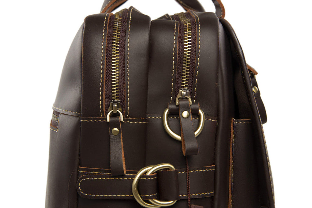Flash Sale Handmade Full Grain Leather Briefcase, Leather Laptop Bag