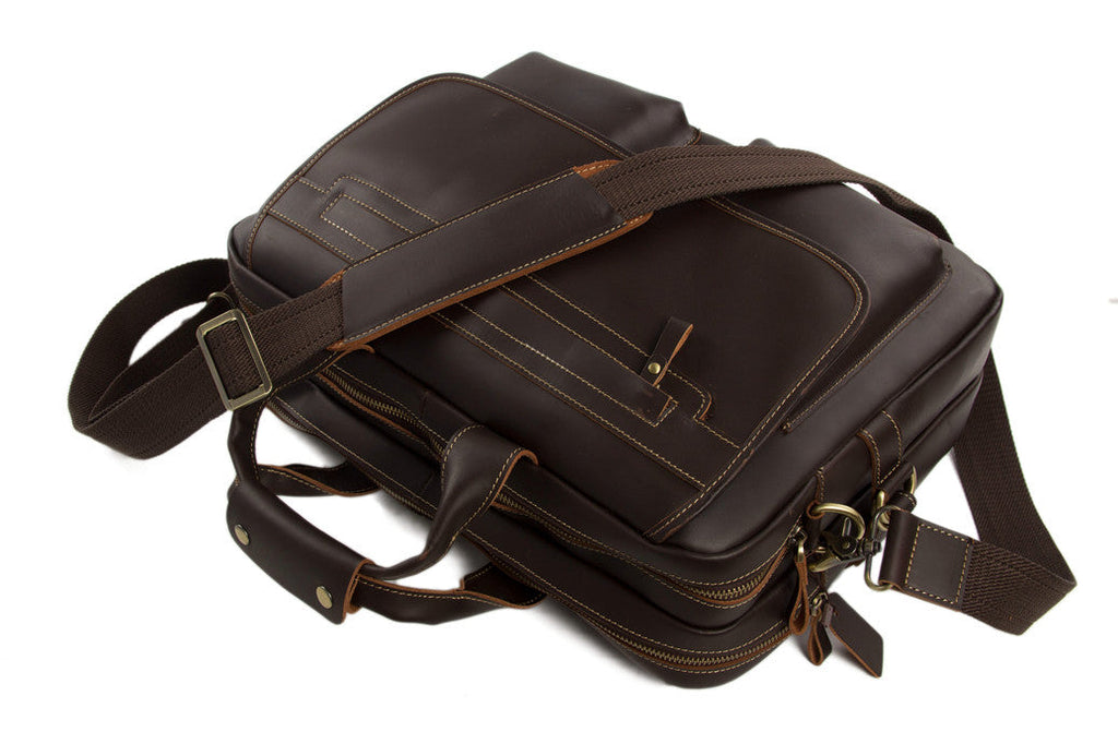 Flash Sale Handmade Full Grain Leather Briefcase, Leather Laptop Bag
