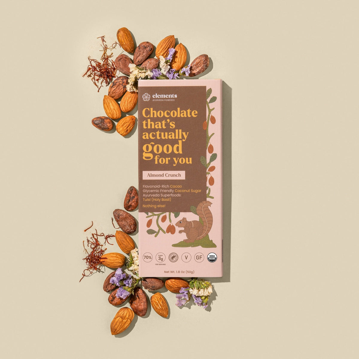 Almond Crunch Chocolate Bar