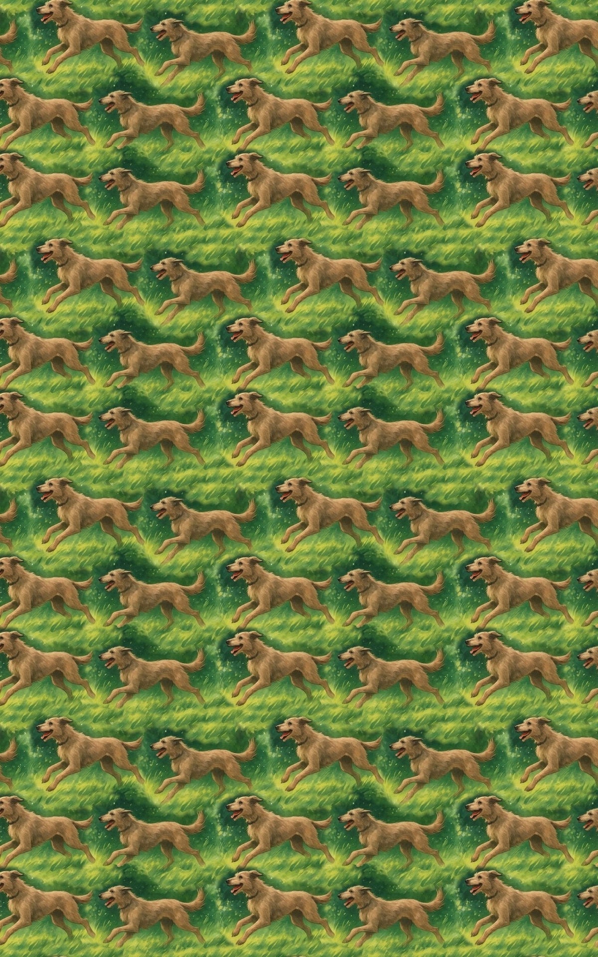 Silver Mist Hound Wrapping Paper