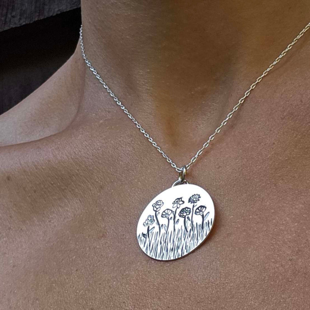 Personalized Birth Flower Necklace