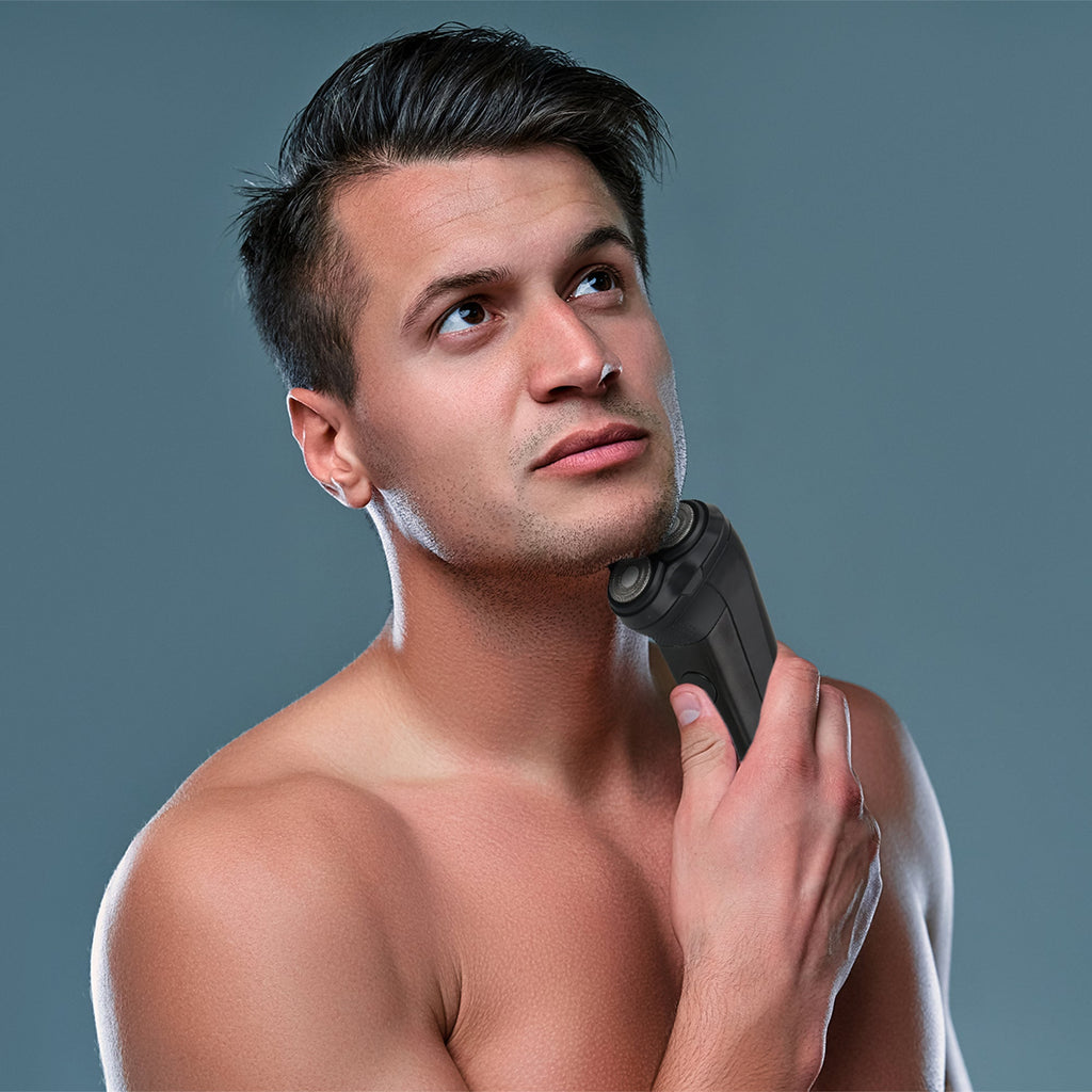 Ultimate Men's Grooming Bundle - Rechargeable Electric Shaver & Premium Men's Shaving Kit-4