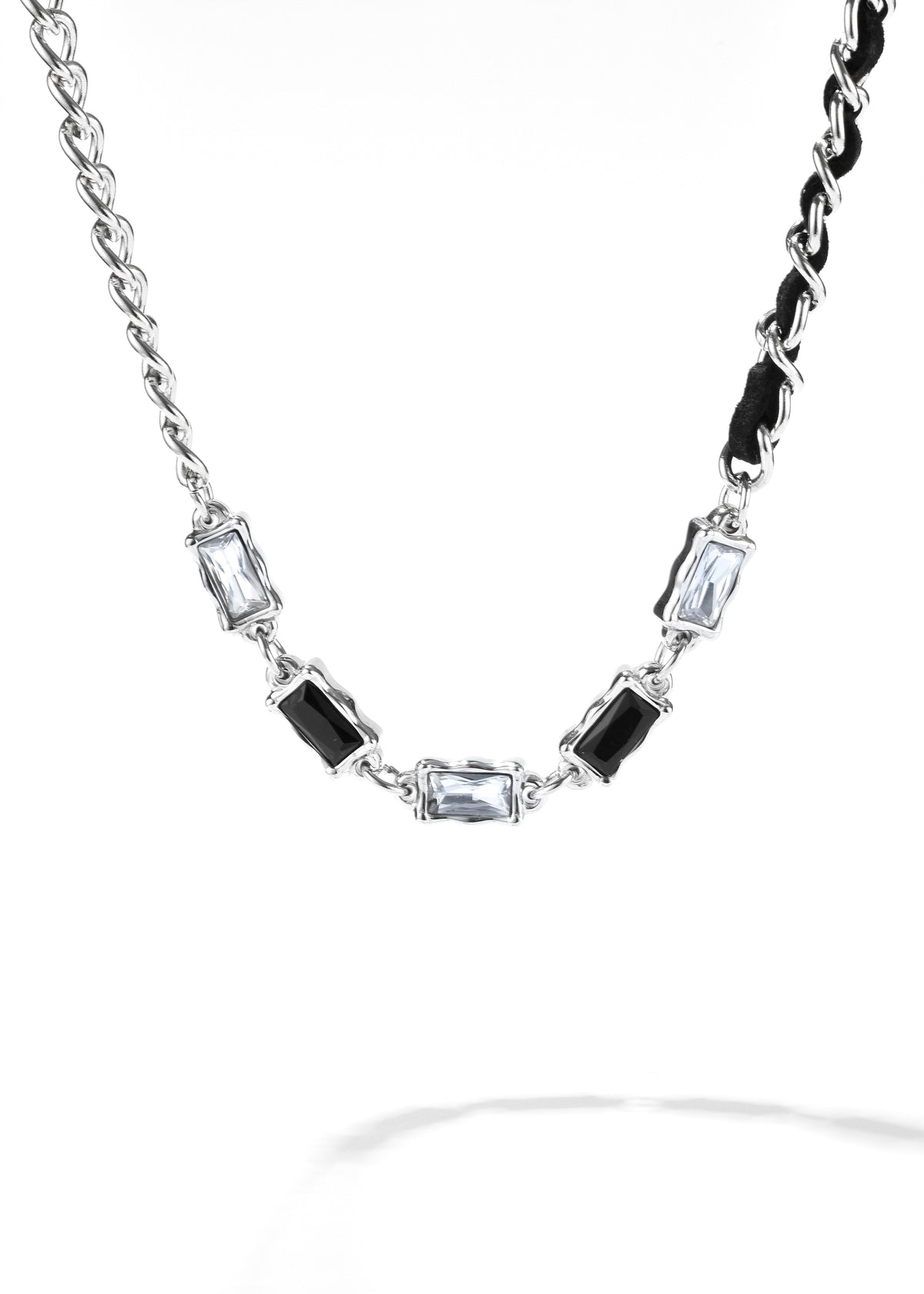 Gem Leather Necklace