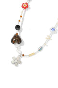 Flower Stone Beaded Necklace