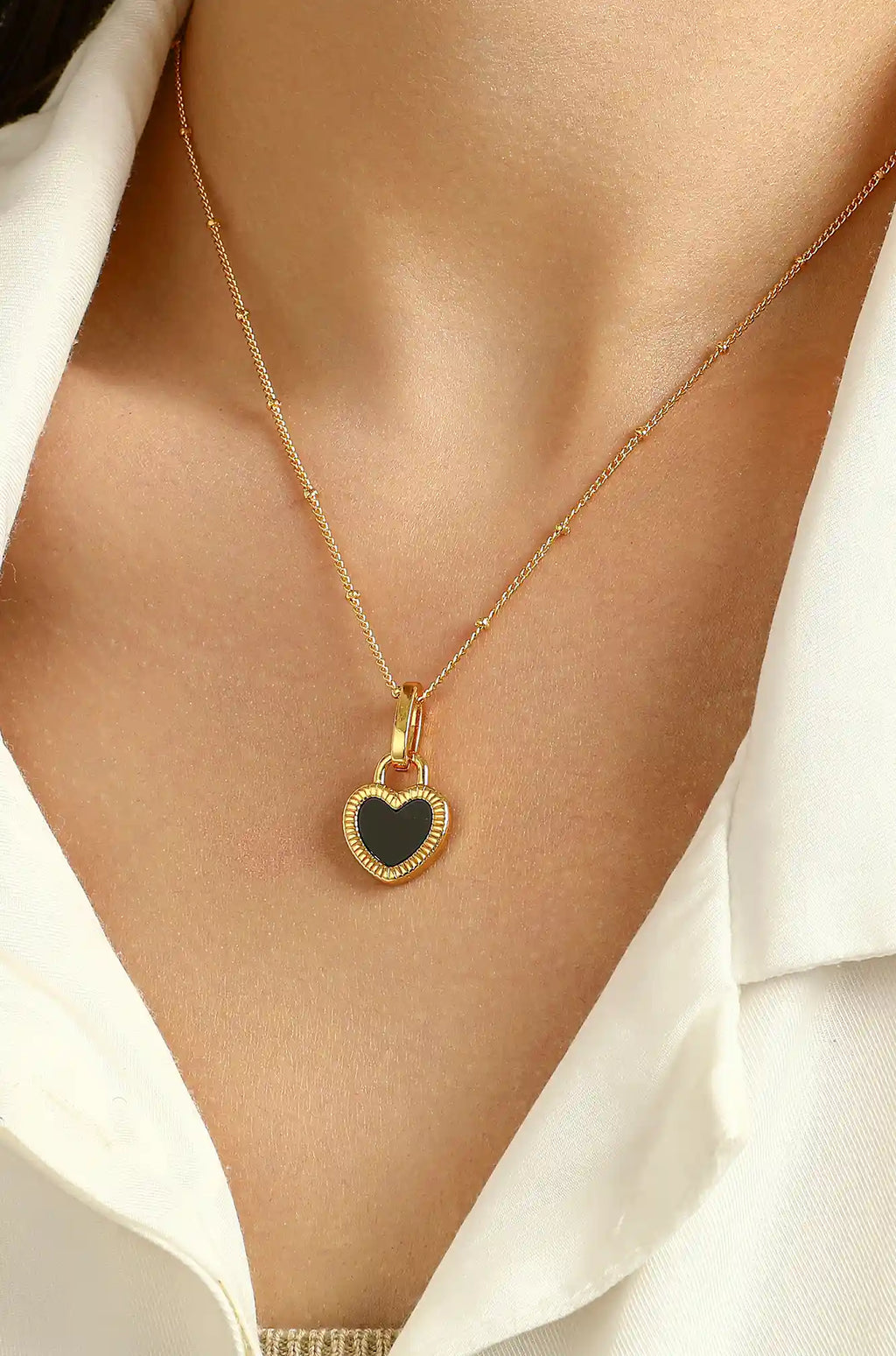 Black Heart Necklace