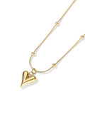 Dali's Gold Heart Bead Necklace