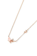 Strawberry Pink Butterfly Necklace
