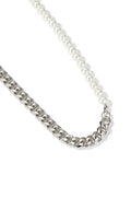 Half Cuban Half Pearl Necklace