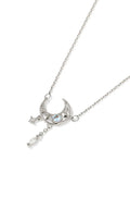 Crescent Moon Tassel Necklace