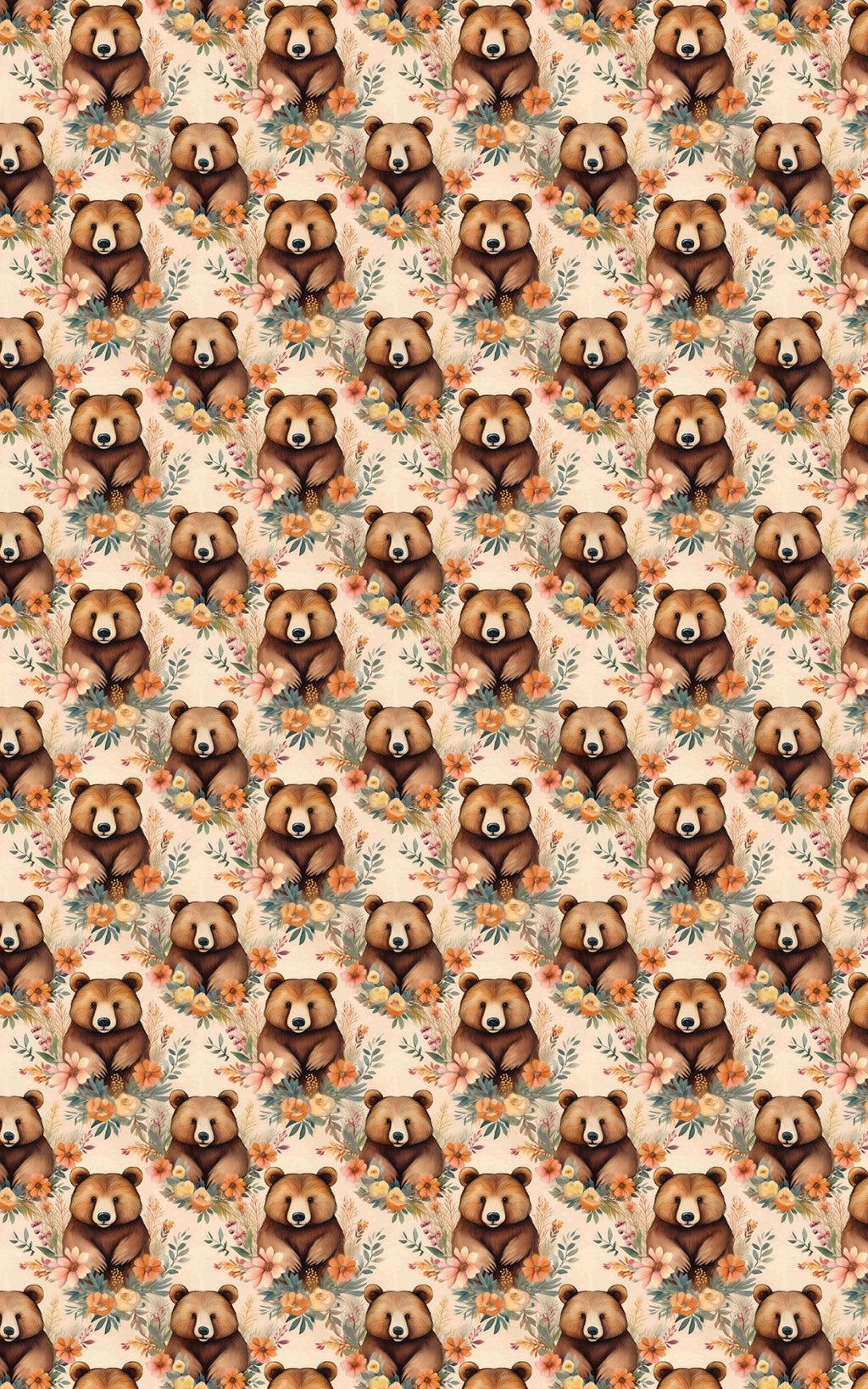 Botanic Bears Wrapping Paper