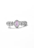 Rosé Halo Oval Ring