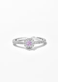 Rosé Halo Square Ring