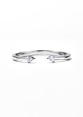 Double Heart Sparkling Ring