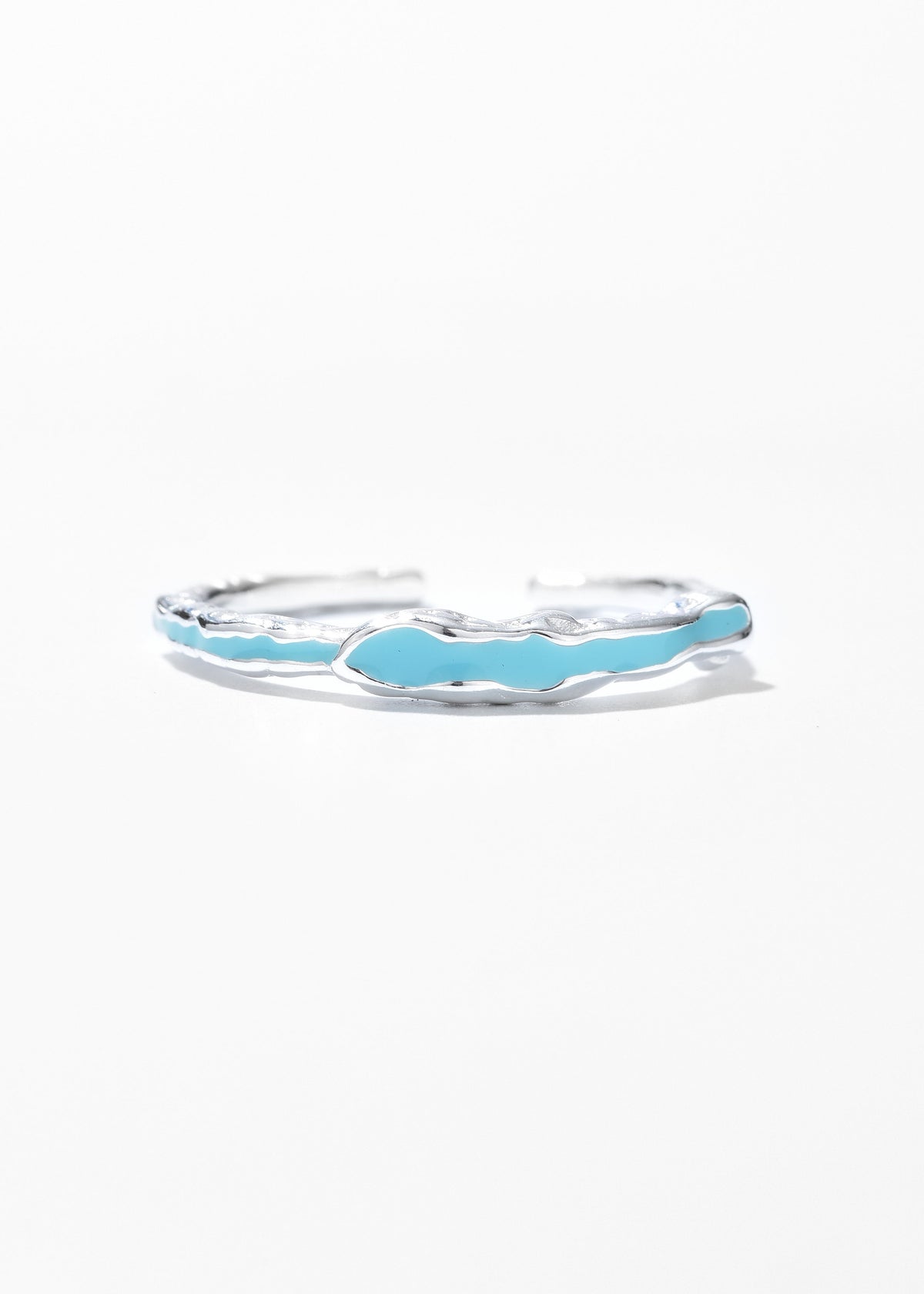 Blue Enamel Ring