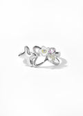Sweet Nectar Silver Butterfly Ring