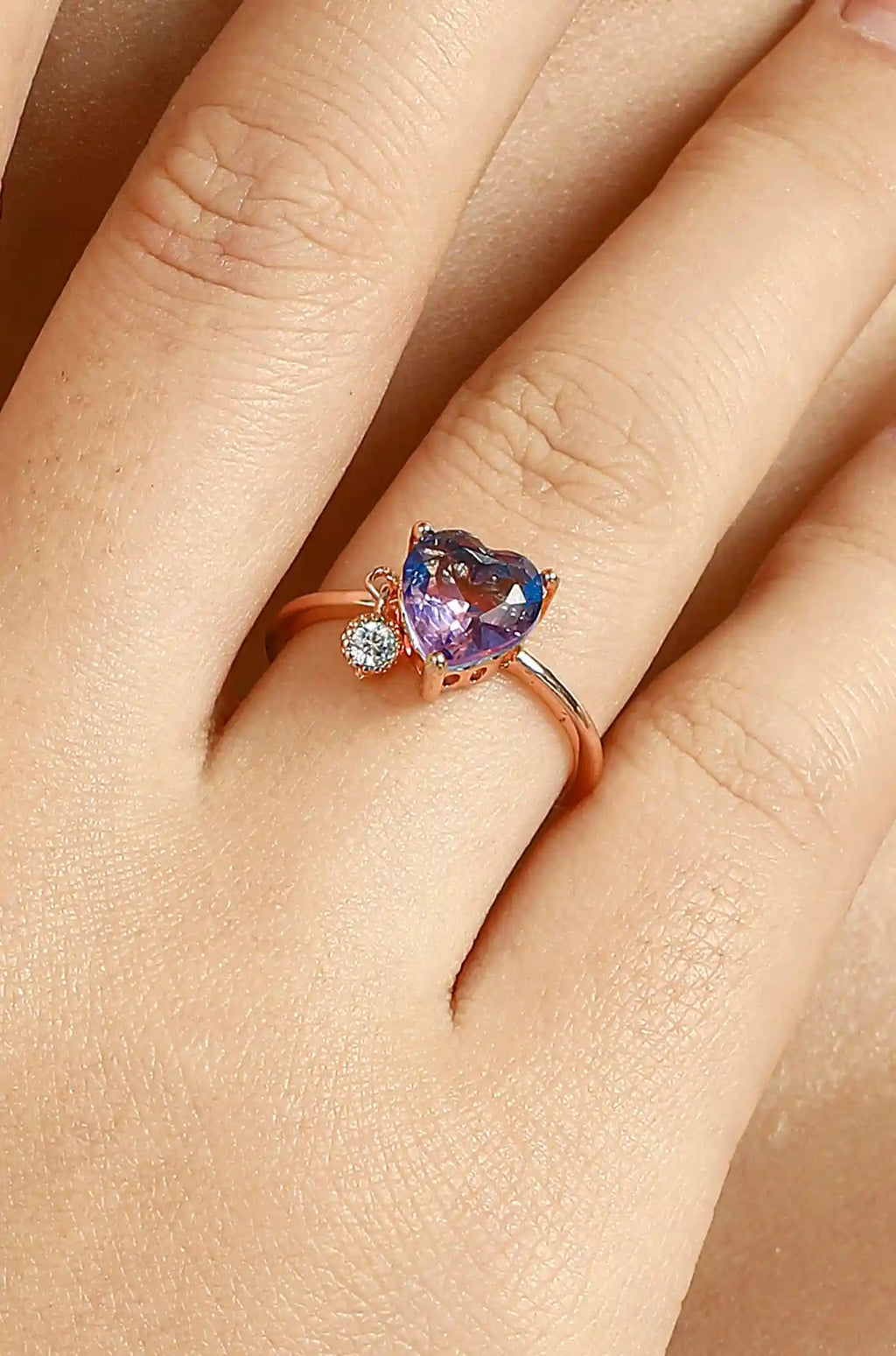 Heart Gemstone Ring