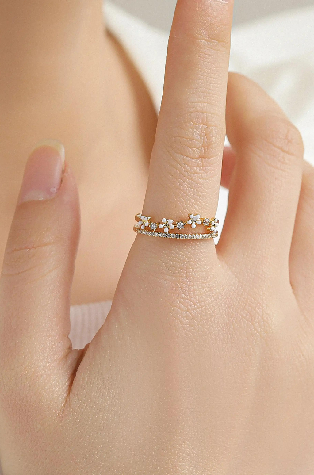 Flower Gold Ring
