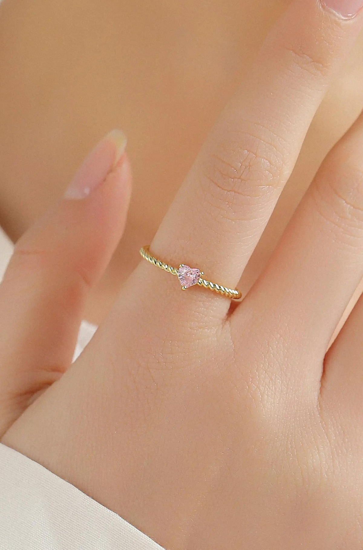 Heart Halo Ring