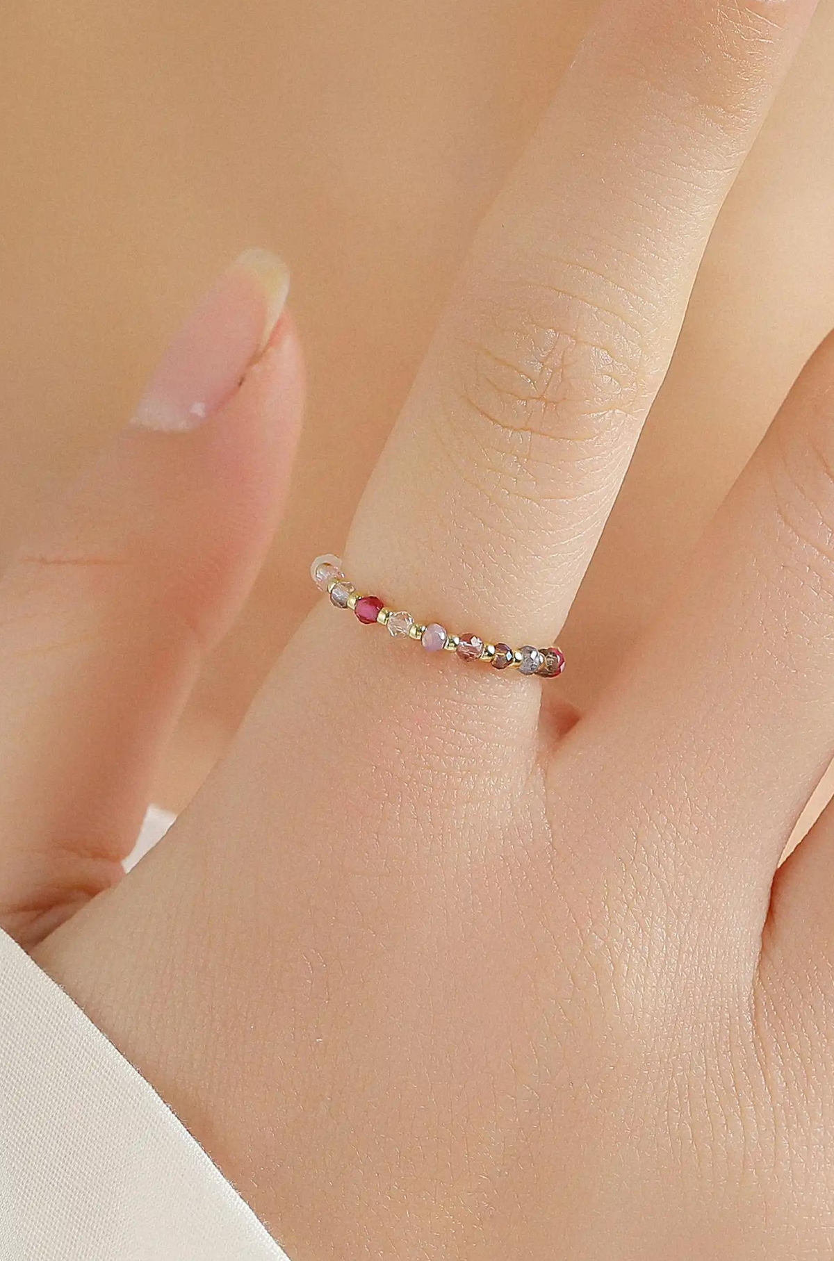 Beaded Love Ring
