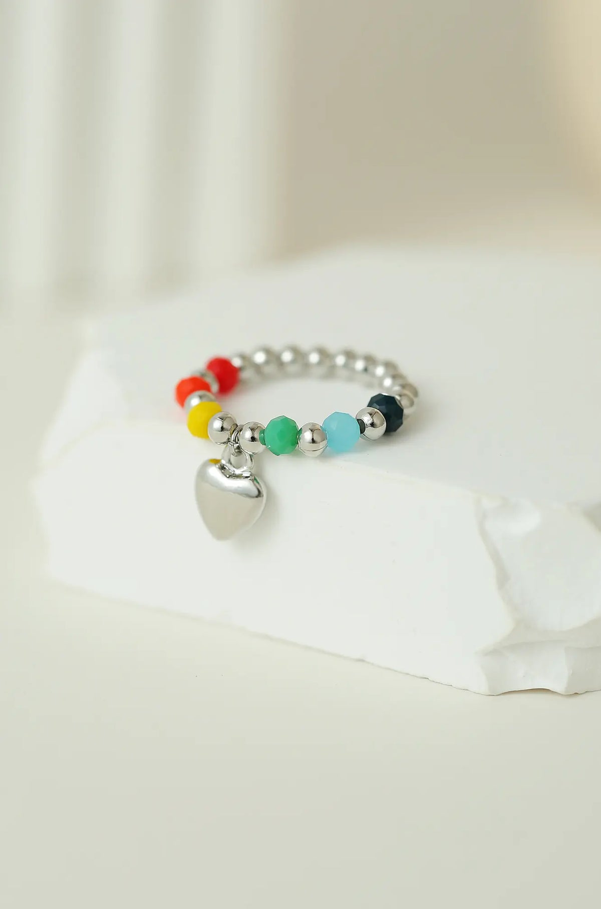Beaded Rainbow Ring