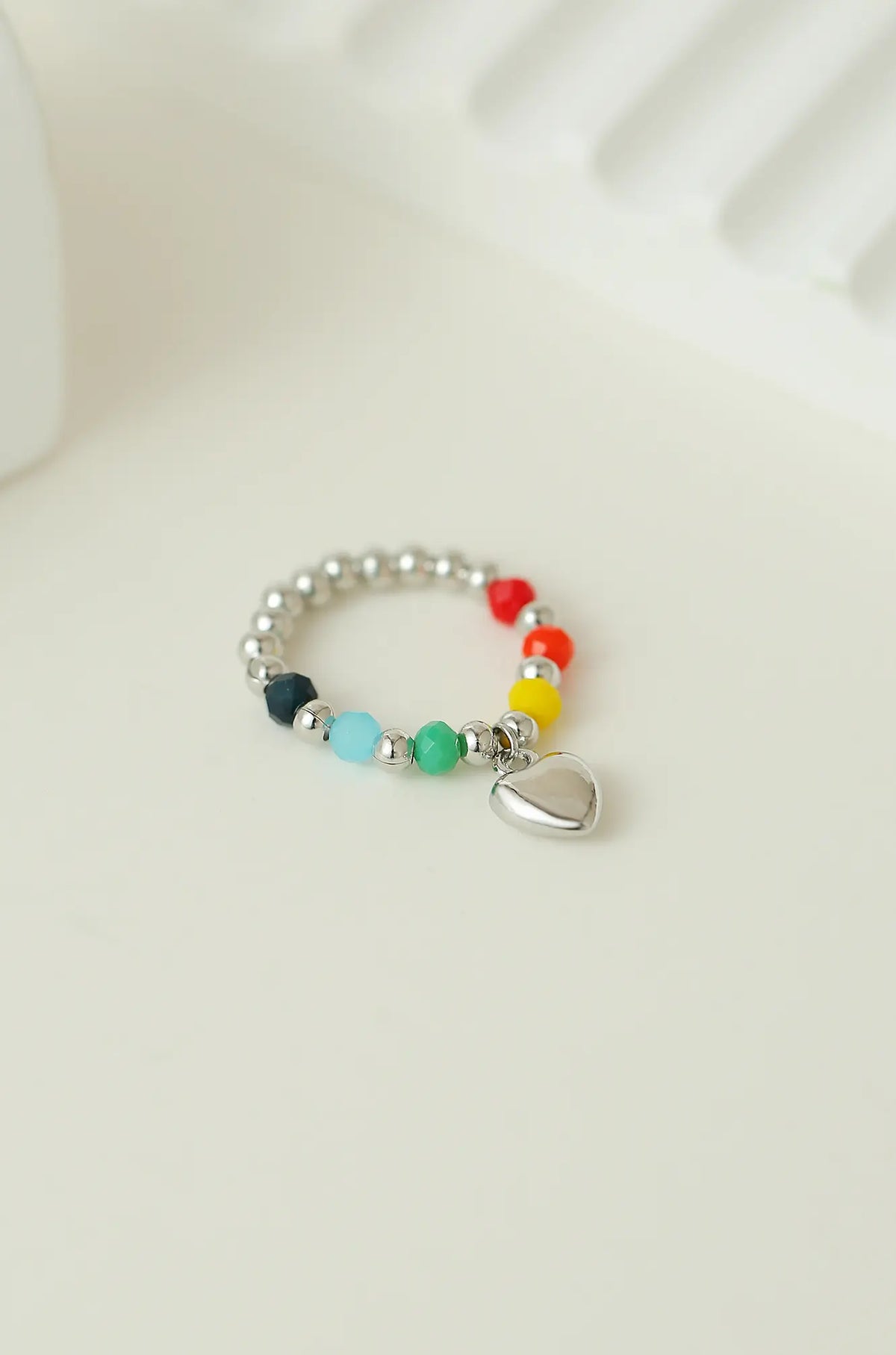 Beaded Rainbow Ring