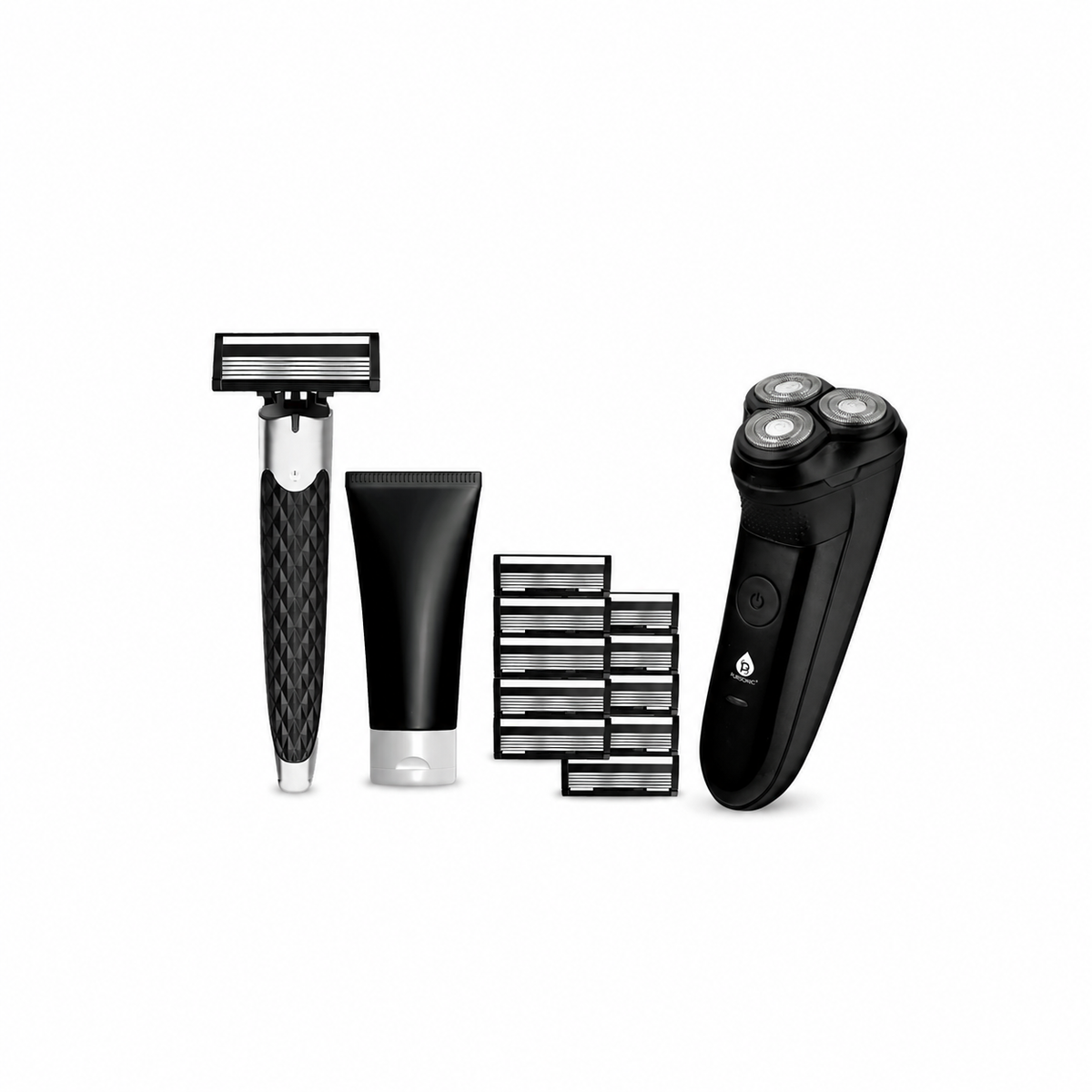 Ultimate Men's Grooming Bundle - Rechargeable Electric Shaver & Premium Men's Shaving Kit-0