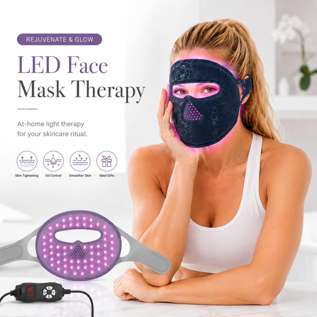 LED Red Light Therapy Face Mask