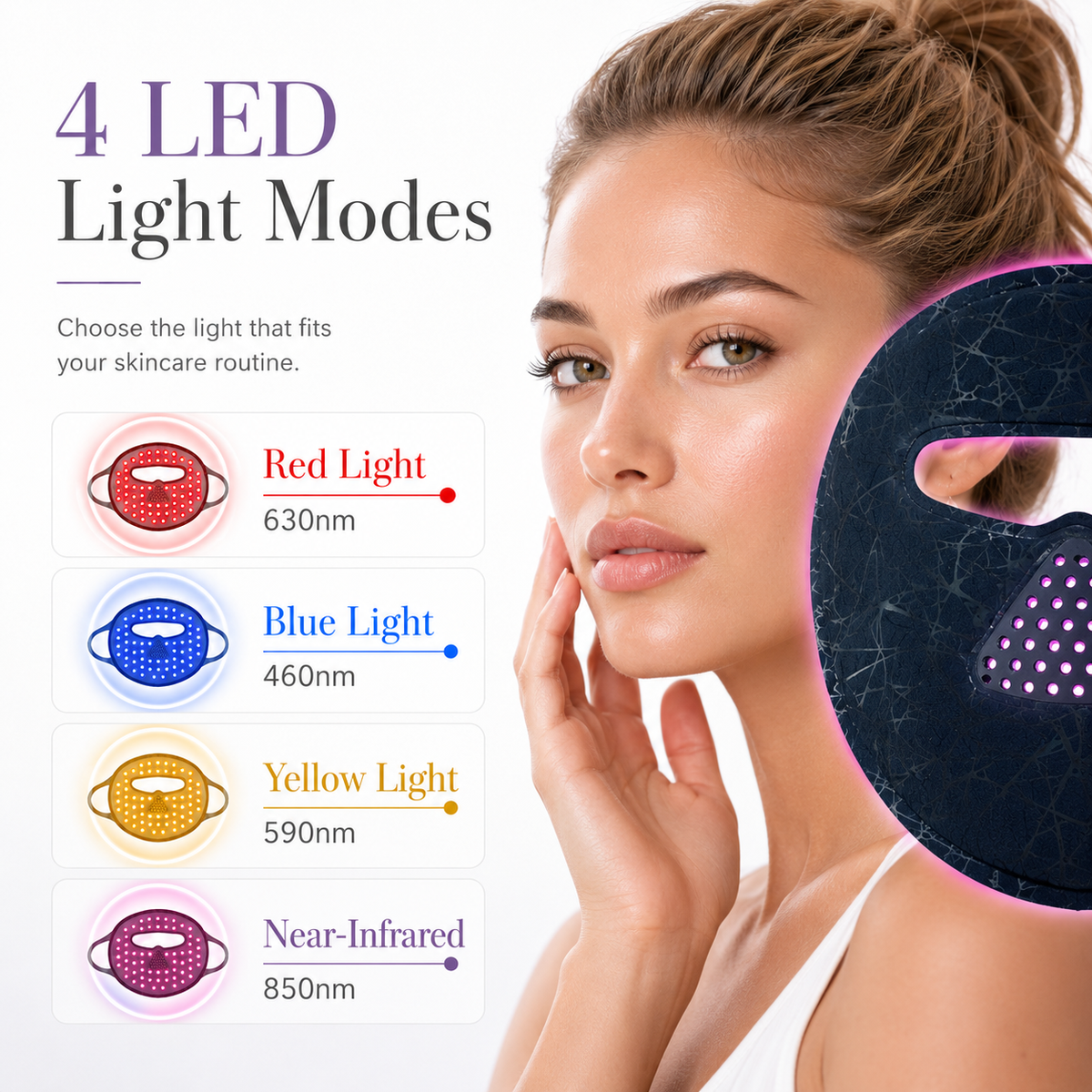 LED Red Light Therapy Face Mask