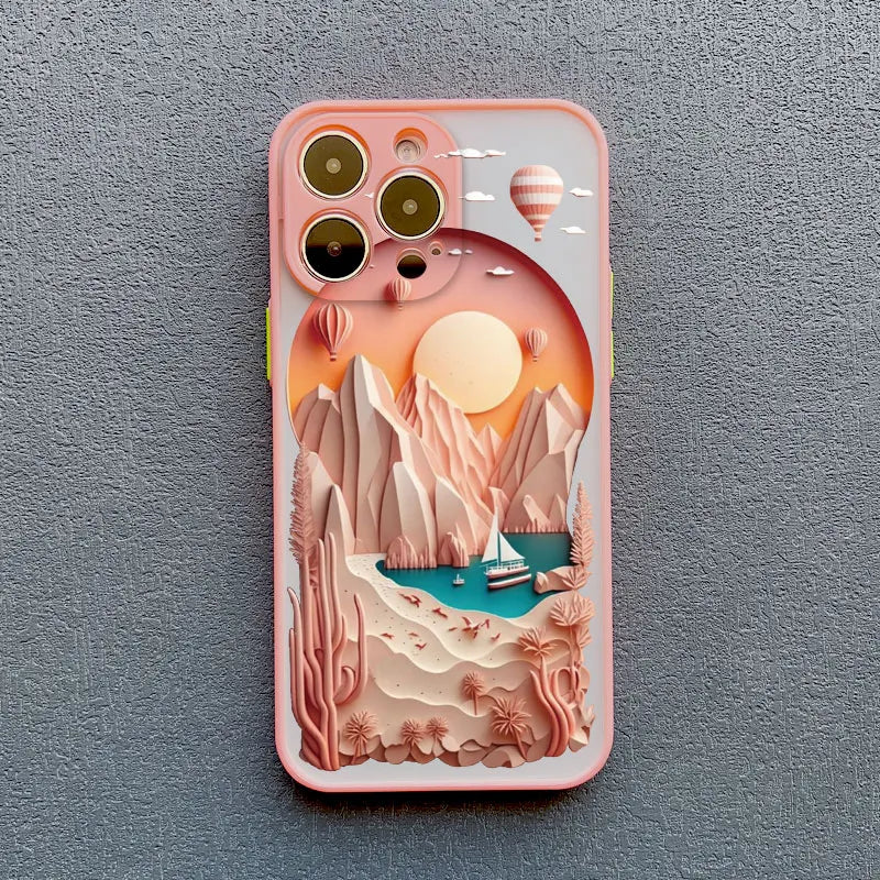 Printing Landscape Phone case For iPhone