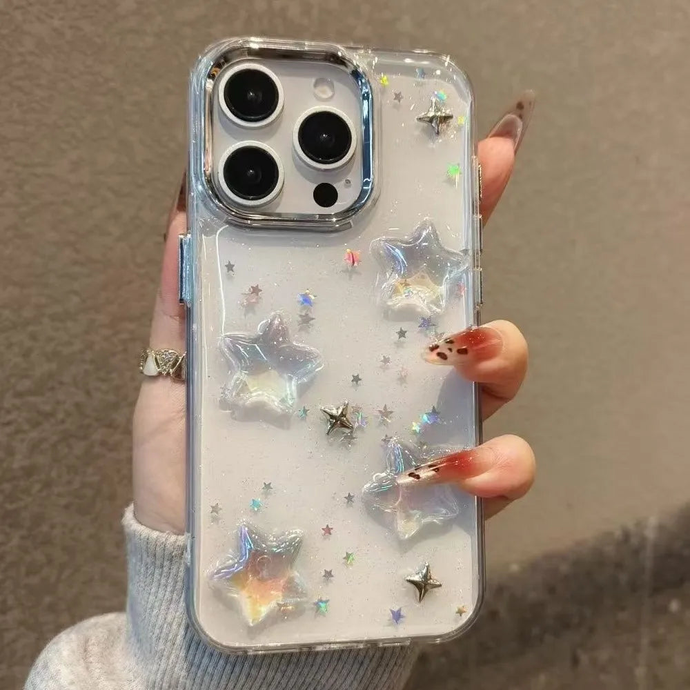 Luxury 3D Star Bling Glitter Shockproof Phone Case