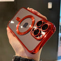 Luxury Transparent Magsafe Wireless Charging Phone Case