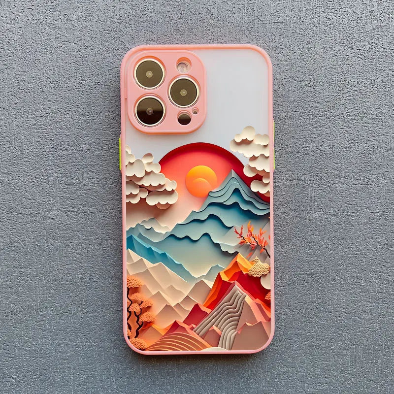 Printing Landscape Phone case For iPhone