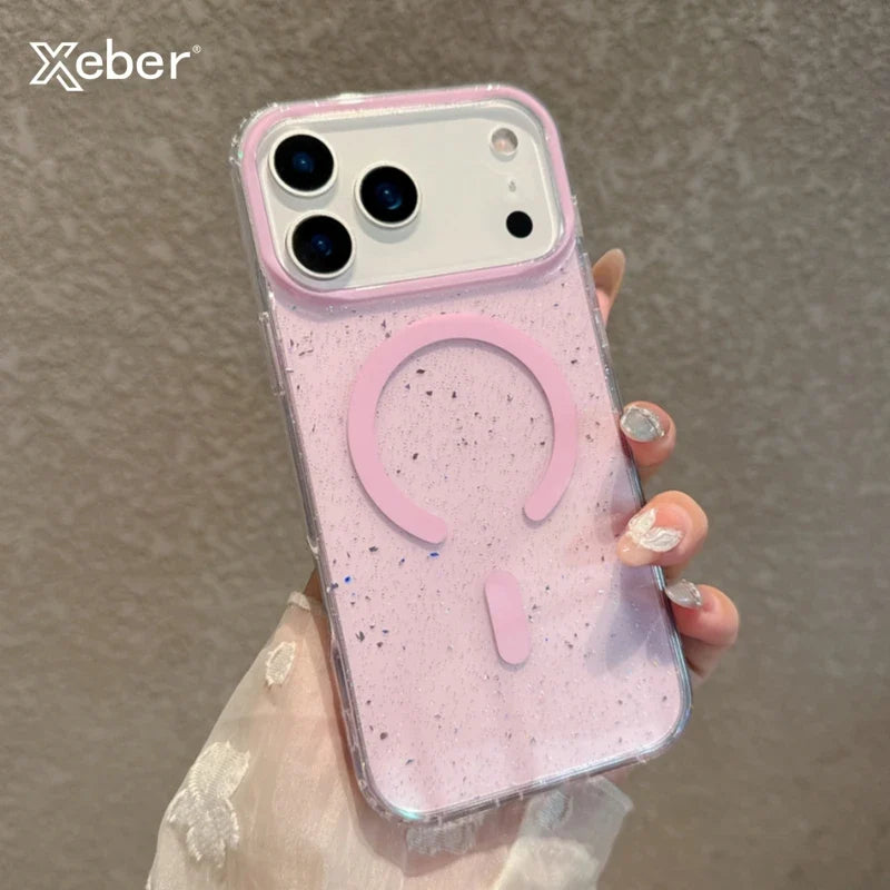 Jelly Glitter For Magsafe Wireless Charging Case For iPhone
