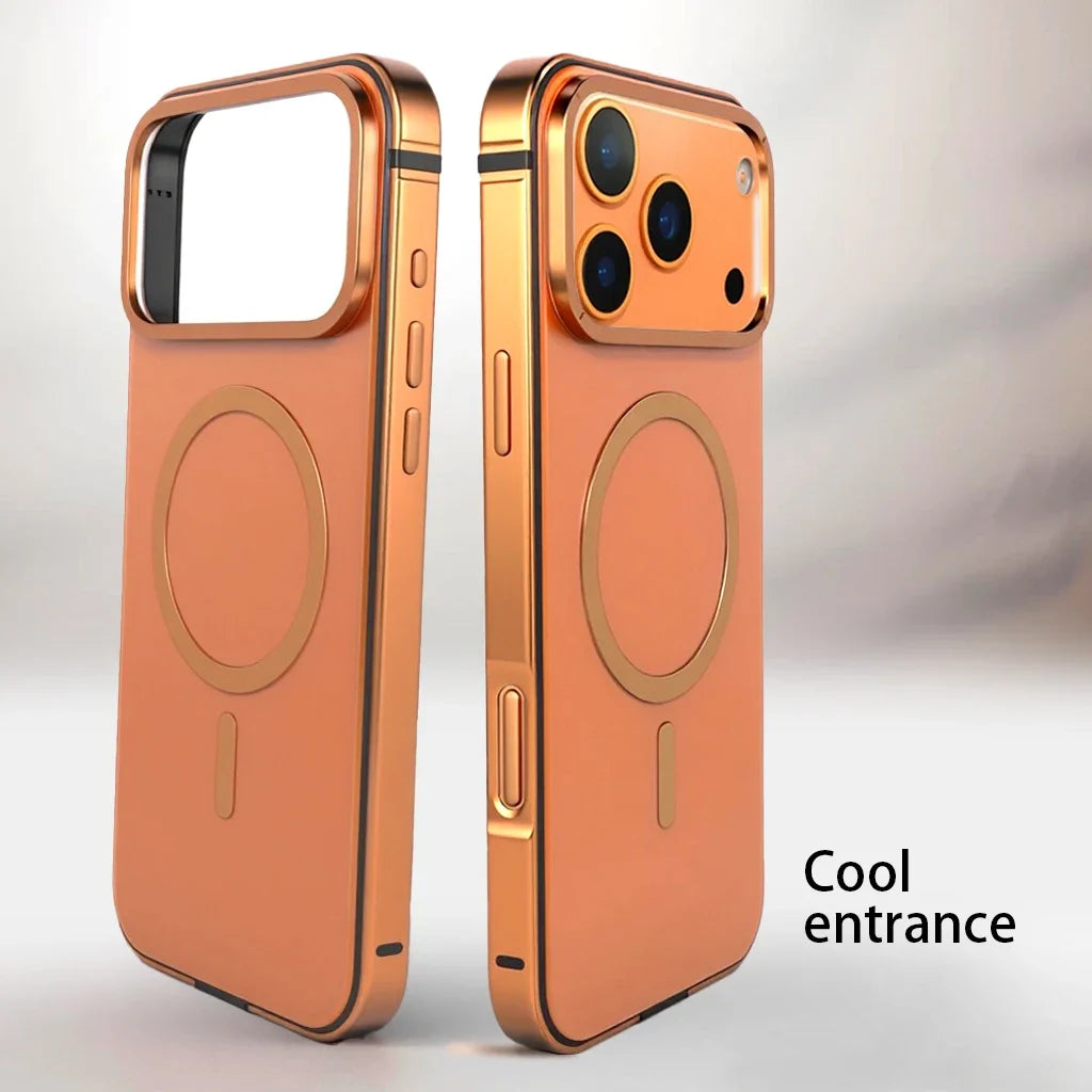 High End Magnetic Original Color Backplate Phone Case, For IPhone