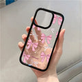 Pink Bowknot Clear Phone Case