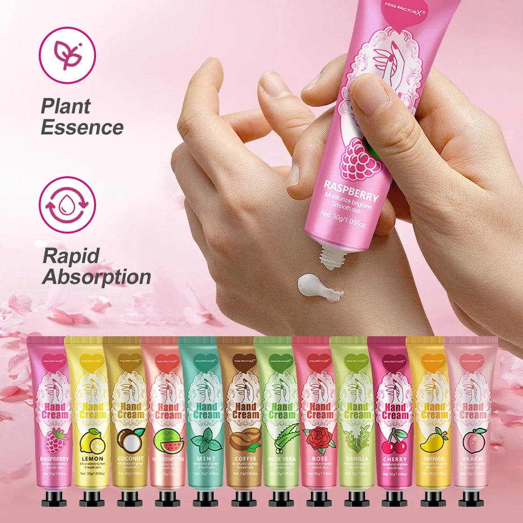 Hand Cream and Lip Balm Gift Set, 12 Piece