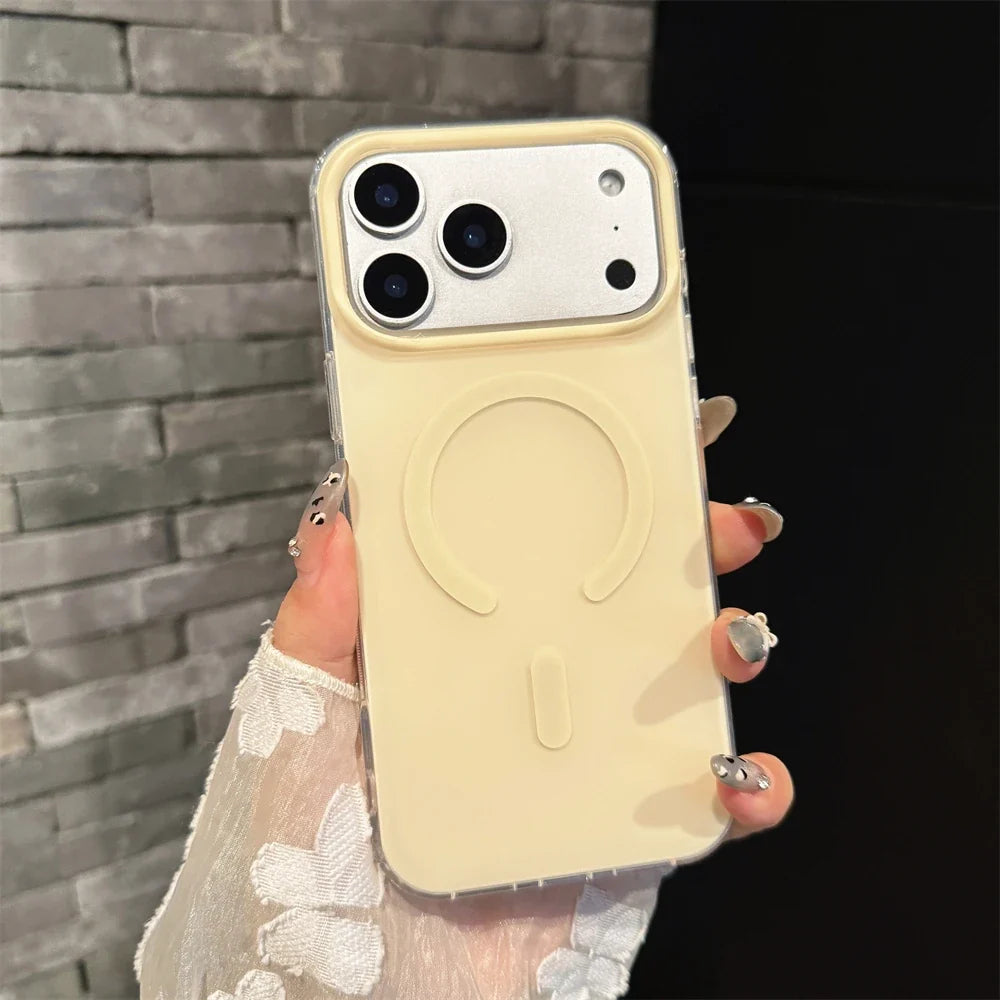 Luxury Frosted Magnetic Case For Magsafe Magnetic Phone Case For iPhone