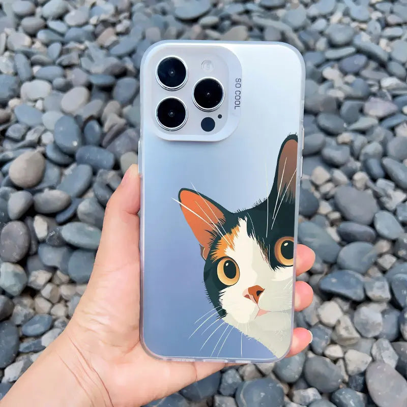 Naughty Kitten Funny Cat Art Phone Case For iPhone