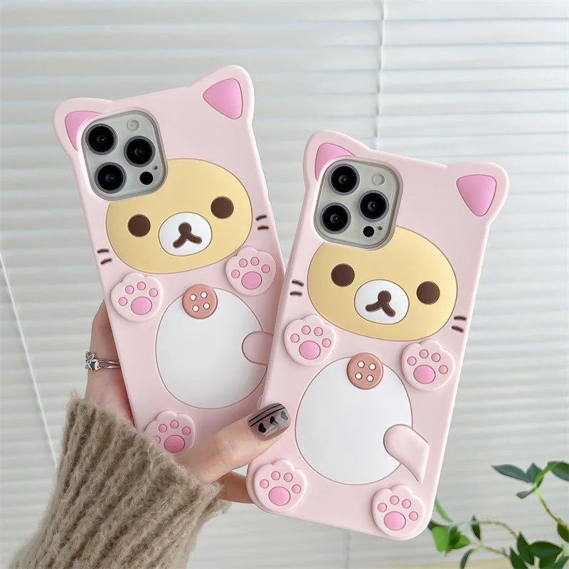 Cute Cat Bear Phone Case