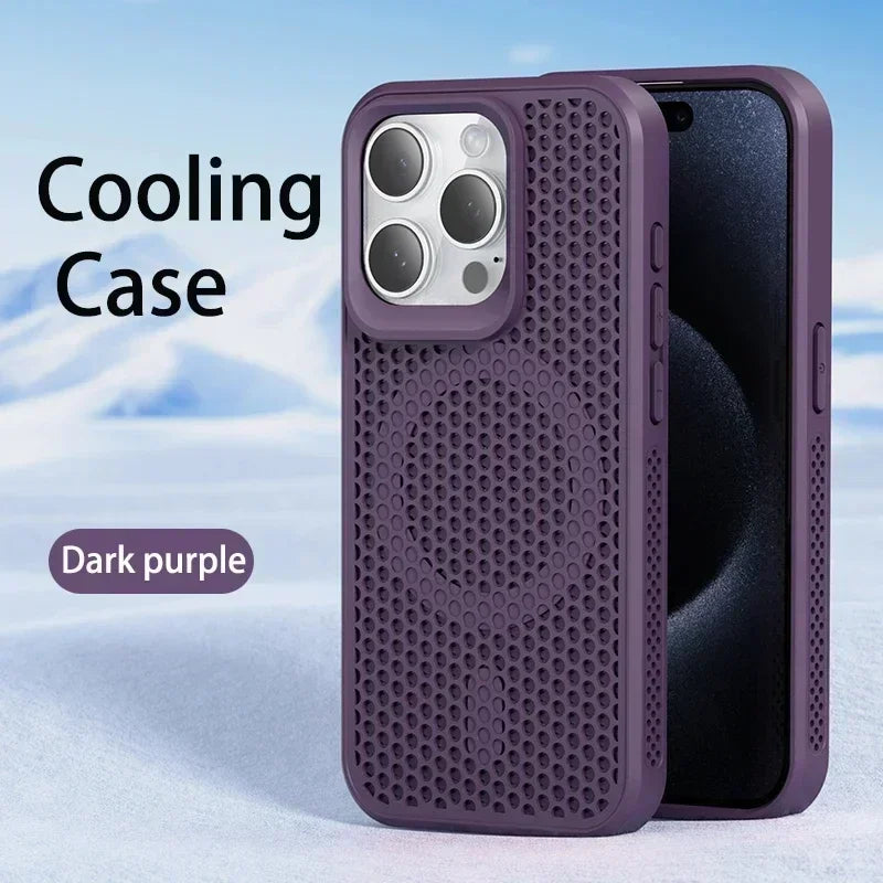 Cooling Heat Dissipation Magnetic Phone Case For iPhone