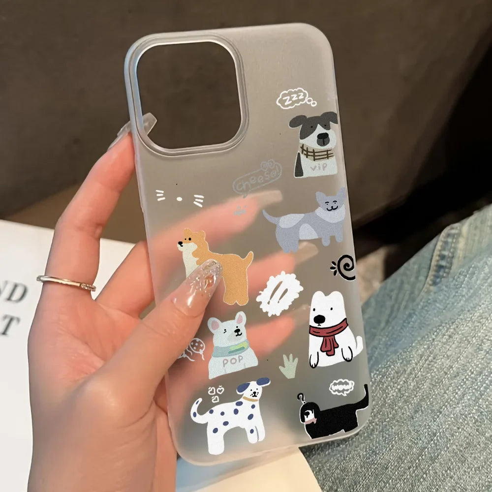 Cartoon Cute Puppy Phone Case For iPhone
