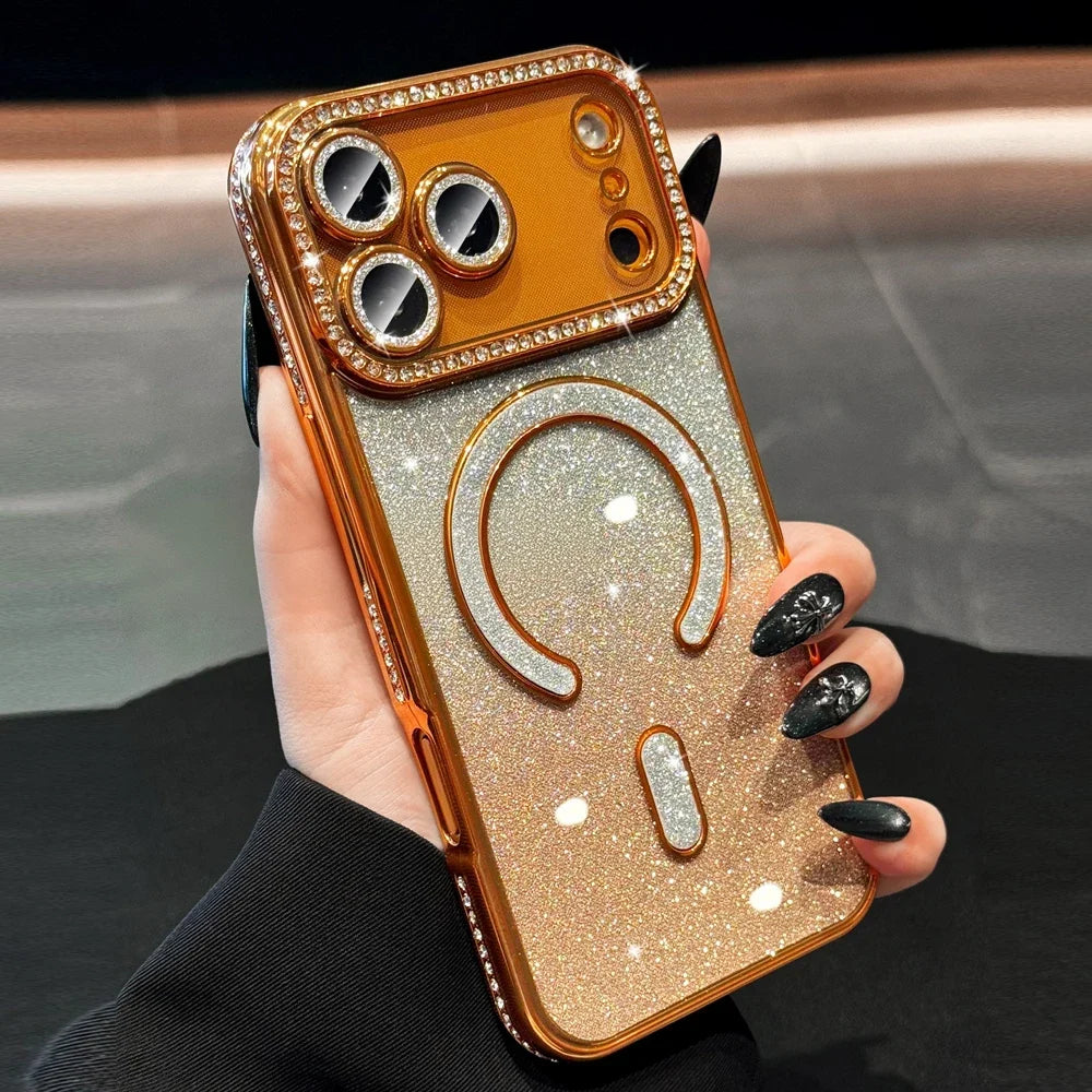 Luxury Gradient Diamond Magsafe Case For iPhone