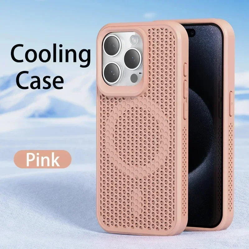 Cooling Heat Dissipation Magnetic Phone Case For iPhone