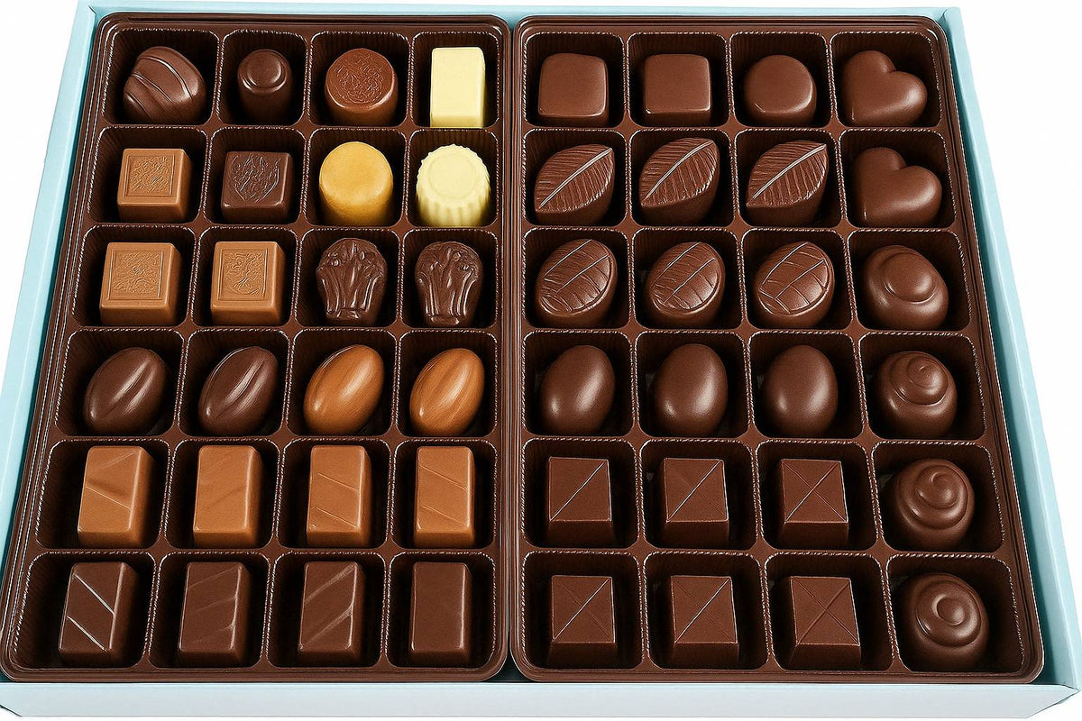 Sugar-Free Belgian Chocolate Truffles Gift Box, 48 Pieces