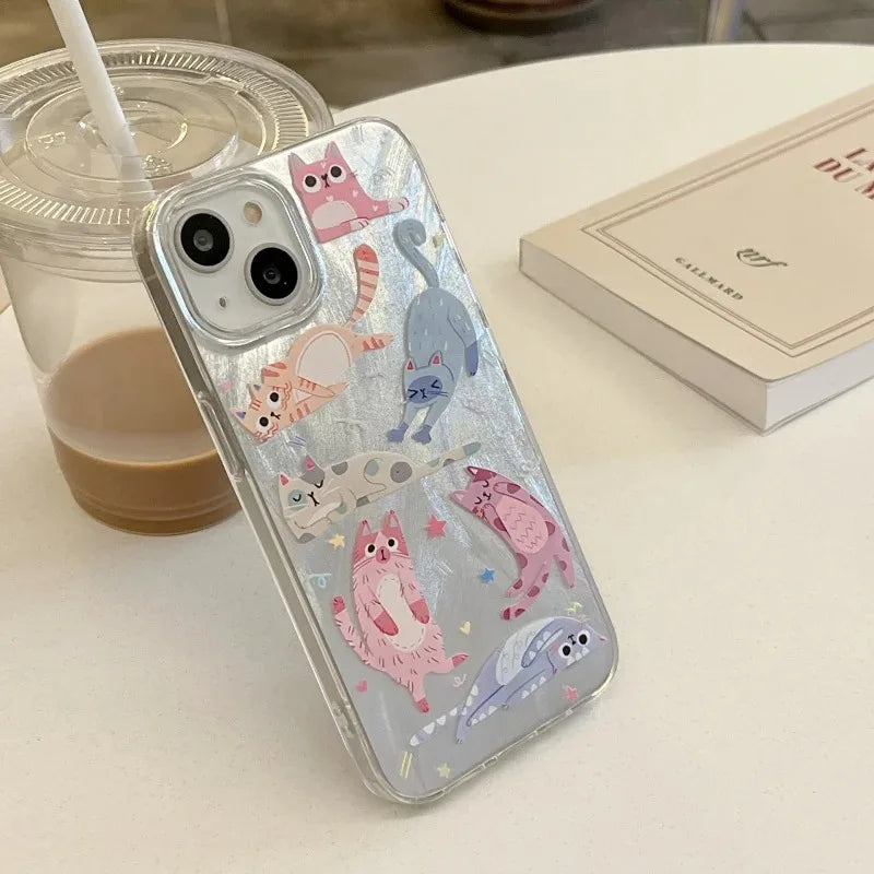 Kitten Graphic Silicone Phone Case