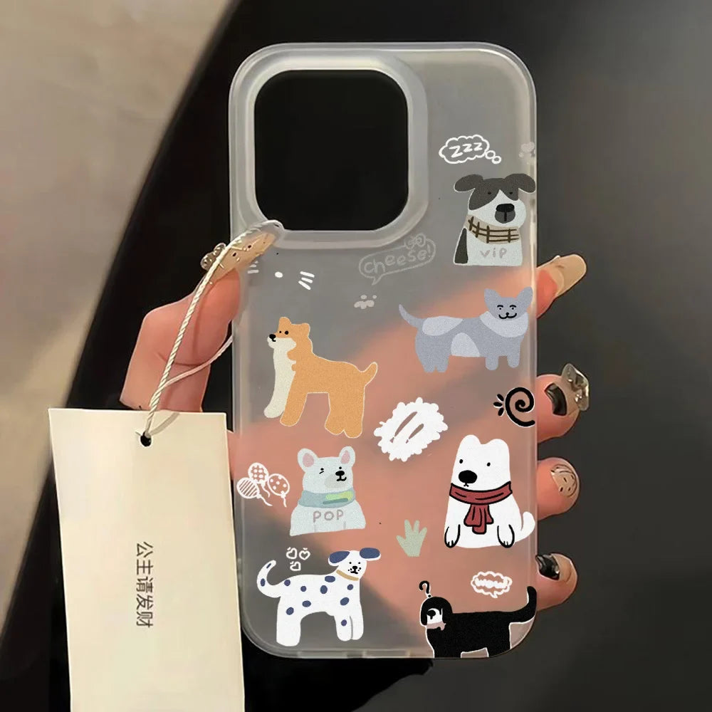 Cartoon Cute Puppy Phone Case For iPhone